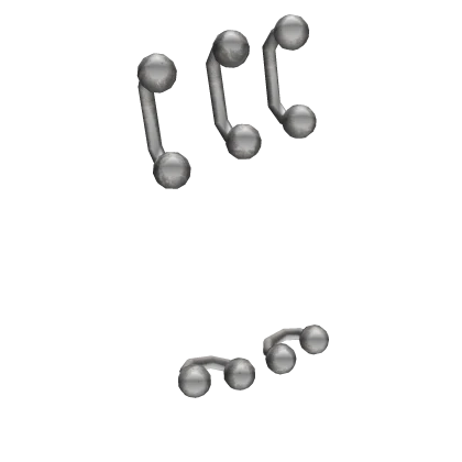 quintuple eyebrow / anti eyebrow piercings