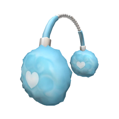 Pretty Pearl Earmuffs - blue