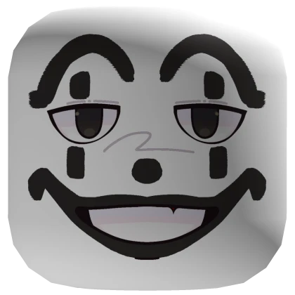 Goth Clown Grin [Institutional White]