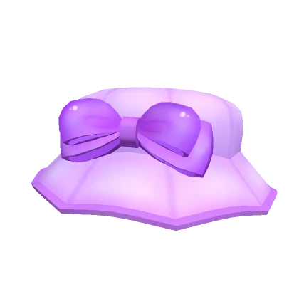 Cute Purple Hat With Bow