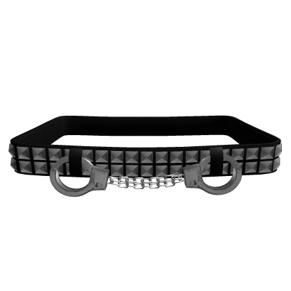 1.0 emo studded handcuff belt