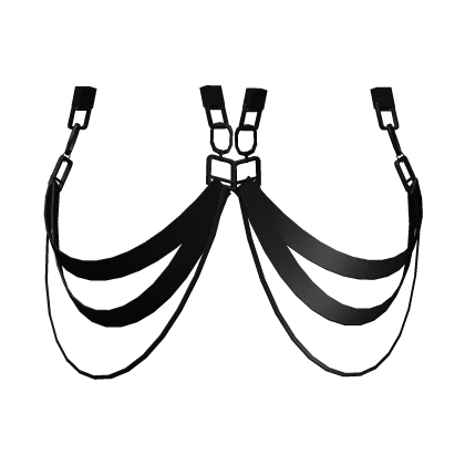 Stylish Black Waist Suspender