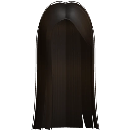 Long Dark Brunette Straight Trendy Girl Hime Hair