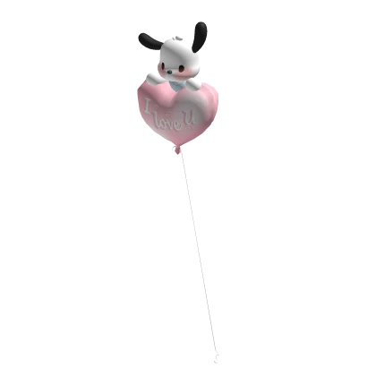 Holdable Heart Balloon Pochacco Valentines