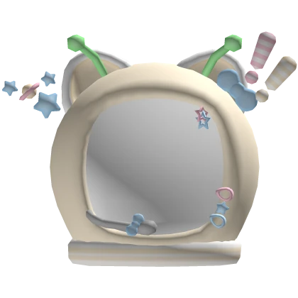 Cute Kawaii Yellow Astronaut Alien Kitty Helmet