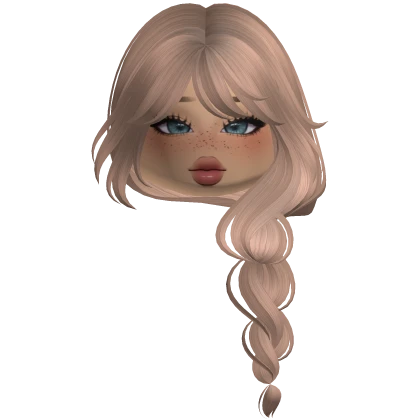 Simple Farmer Braid With Cute Makeup (Milktea)