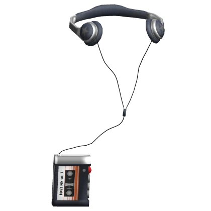 Y2K Cassette w/ Headphones Denim