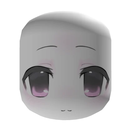  ♡ kawaii anime girl purple eye blank stare chibi 