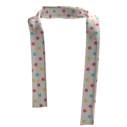 𖹭 cute dolly cupcake polka dot igari skinny scarf