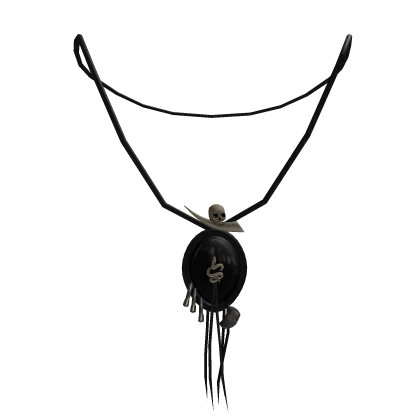 Silver Black Gem Archival Necklace 1.0