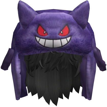 Black Hair w/ Gengar Ushanka