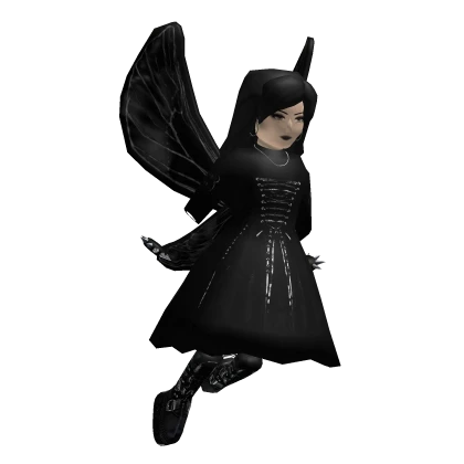 Emo Black Outfit (Add-on for Winter Fairy)