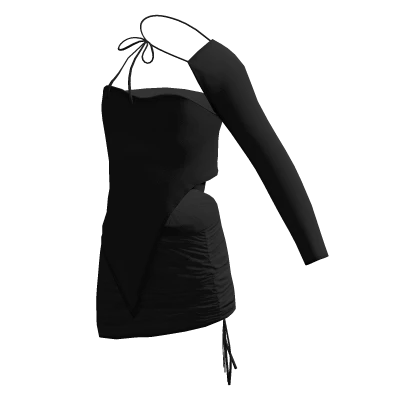 Tied Asymmetrical Dress