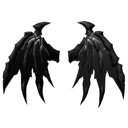 Y2K Black Voided Wings⏳