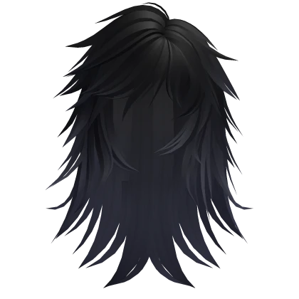 Emo Wispy Straight Hair (Midnight Blue)