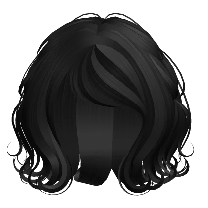 short shoujo swirly black braided hairstyle