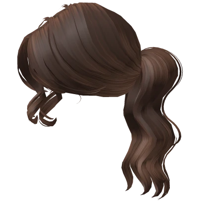 Preppy Wavy Pony - Brunette