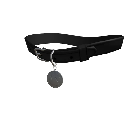Medium Size Black Collar (Silver)