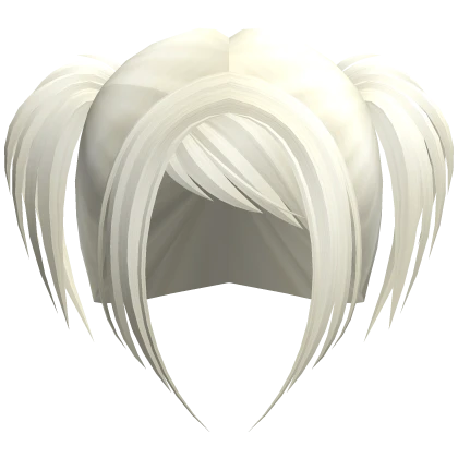 ☆ scene rockstar messy pigtails platinum blonde