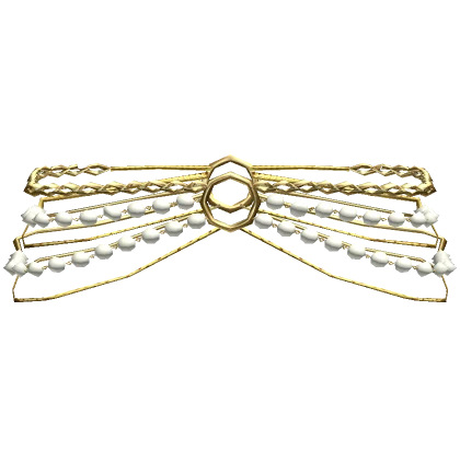 Gold / White Pearl Waist Chain Gold 3.0