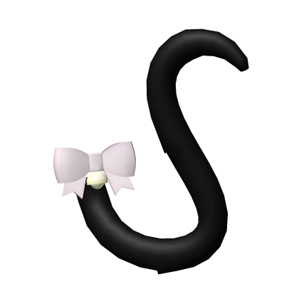 cute kitty bell tail in black