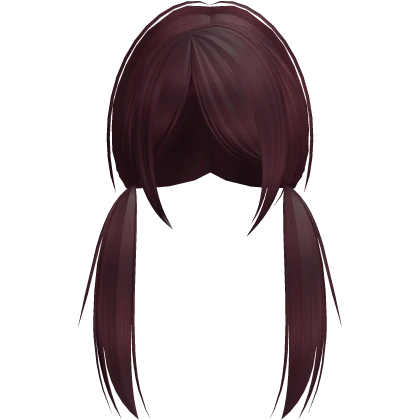 low vkei messy gothic emo anime pigtails red