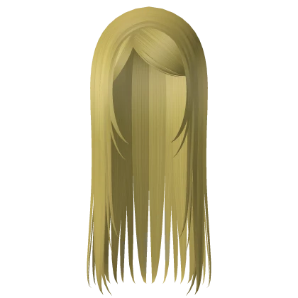 long straight emo y2k hair yellow