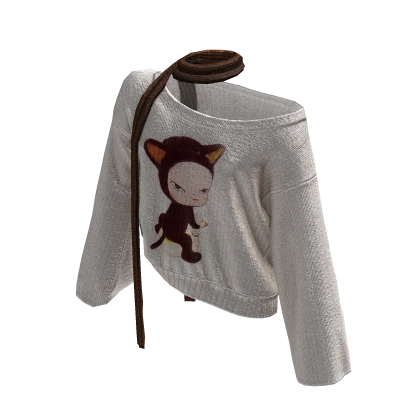 Loose Sweater + Scarf (Cat)