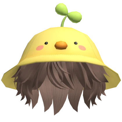 Duck Kindergarten Hat Messy Hair 🐤