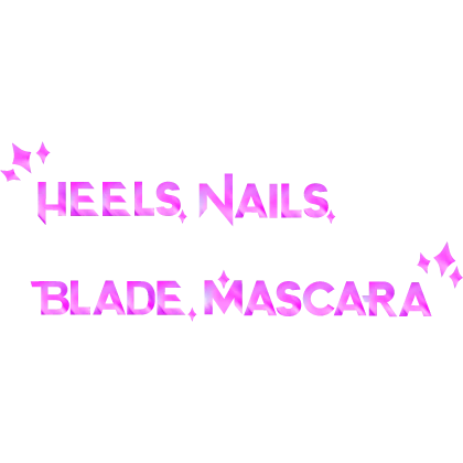 Kpop Demon Hunters Rumi Heels Nails Mascara Text 