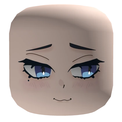 Blue Eyes Blushing Face 