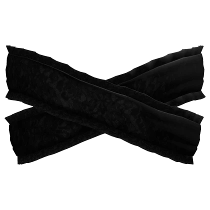 gothic lace head bandages black