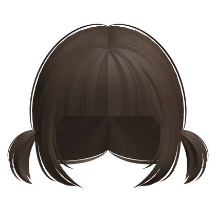 ♡ : baby small pigtails in brown