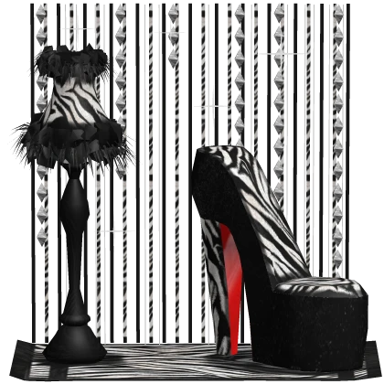 Zebra Print Room Decor 2000s Background Aura Y2K