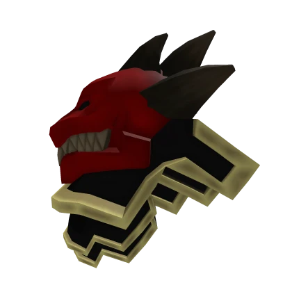 Demon Samurai Warrior Pauldron Right