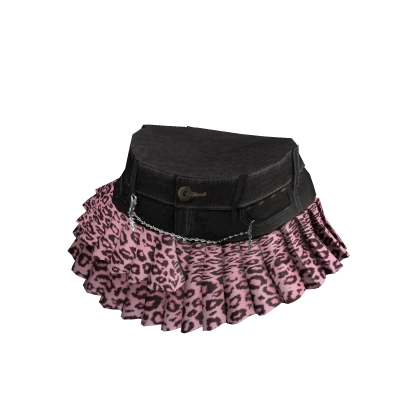 Gyaru Layered Leopard Skirt