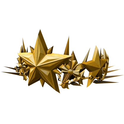 GOLD CHROME KING STAR CROWN