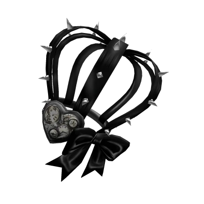 black noir punked mini crown