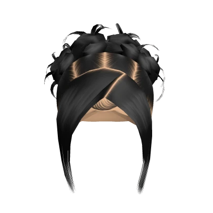 Y2K Updo W Bangs [Black]