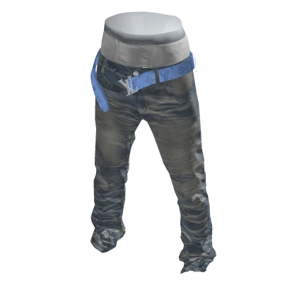 Jeans w/ LV Belt