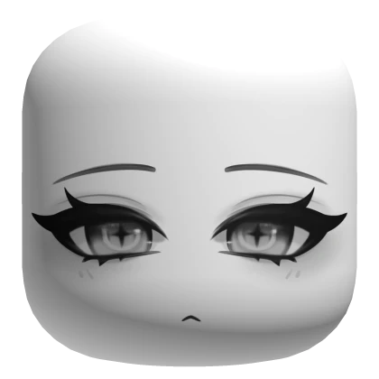 Gothic Monochrome Face - White