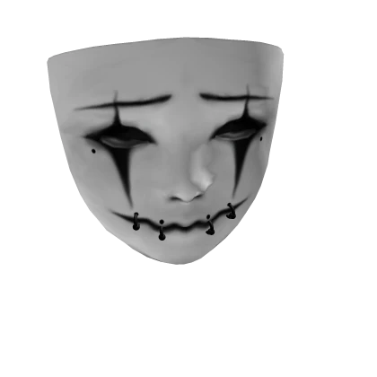 SALE!!!  Clown mask, distorted (NEW version)