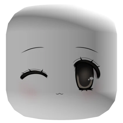 Cute anime girl with brown eyes