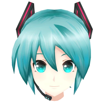 Realistic Hatsune Miku Vocaloid Head