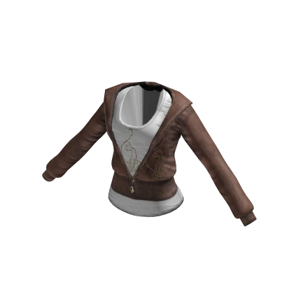 Vintage Designer Jacket & Top | White & Brown