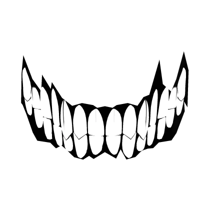Torn Smiling Shadow Teeth