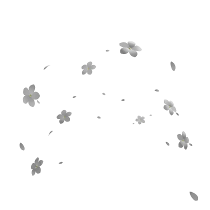 White Falling Blossoms [Flower Aura]