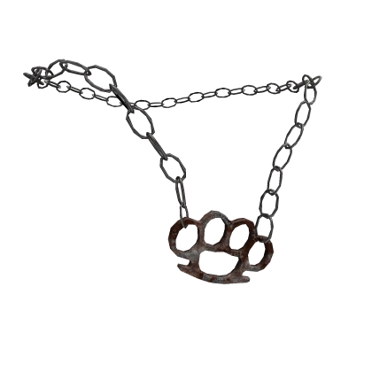 rusty brack knucle necklace 1.0