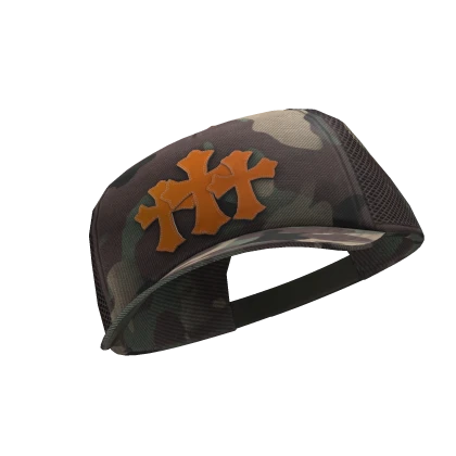 Chrome Hearts Cross Patch Trucker Hat | Tilted