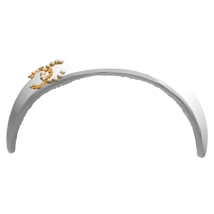 Elegant Old Money Vintage Desinger HeadBand White